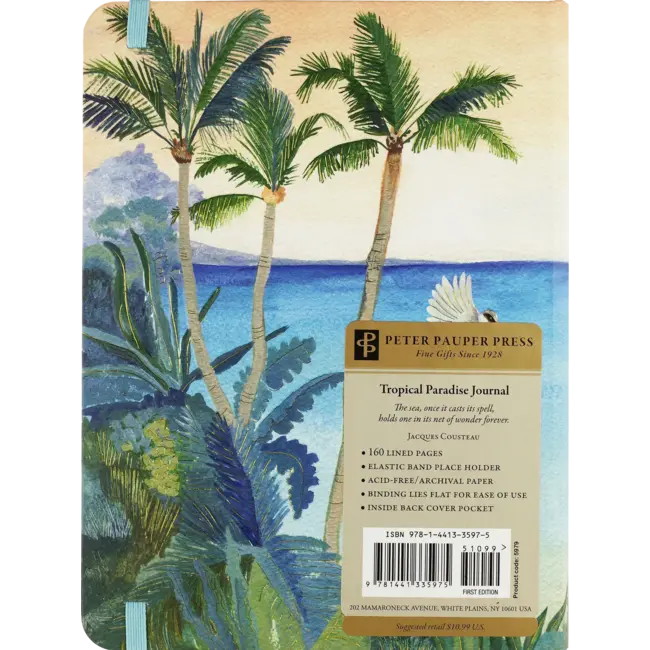 Peter Pauper Press Notitieboek - Mid size journal - Tropical paradise - 16x21cm