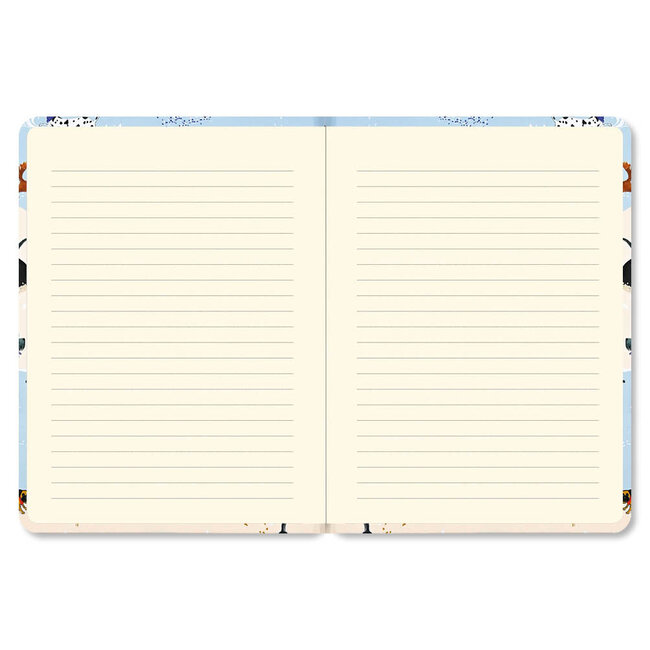 Peter Pauper Press Notitieboek - Mid size journal - Playful pups - 16x21cm