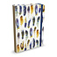 Peter Pauper Press Notitieboek - Mid size journal - Watercolor feathers - 16x21cm