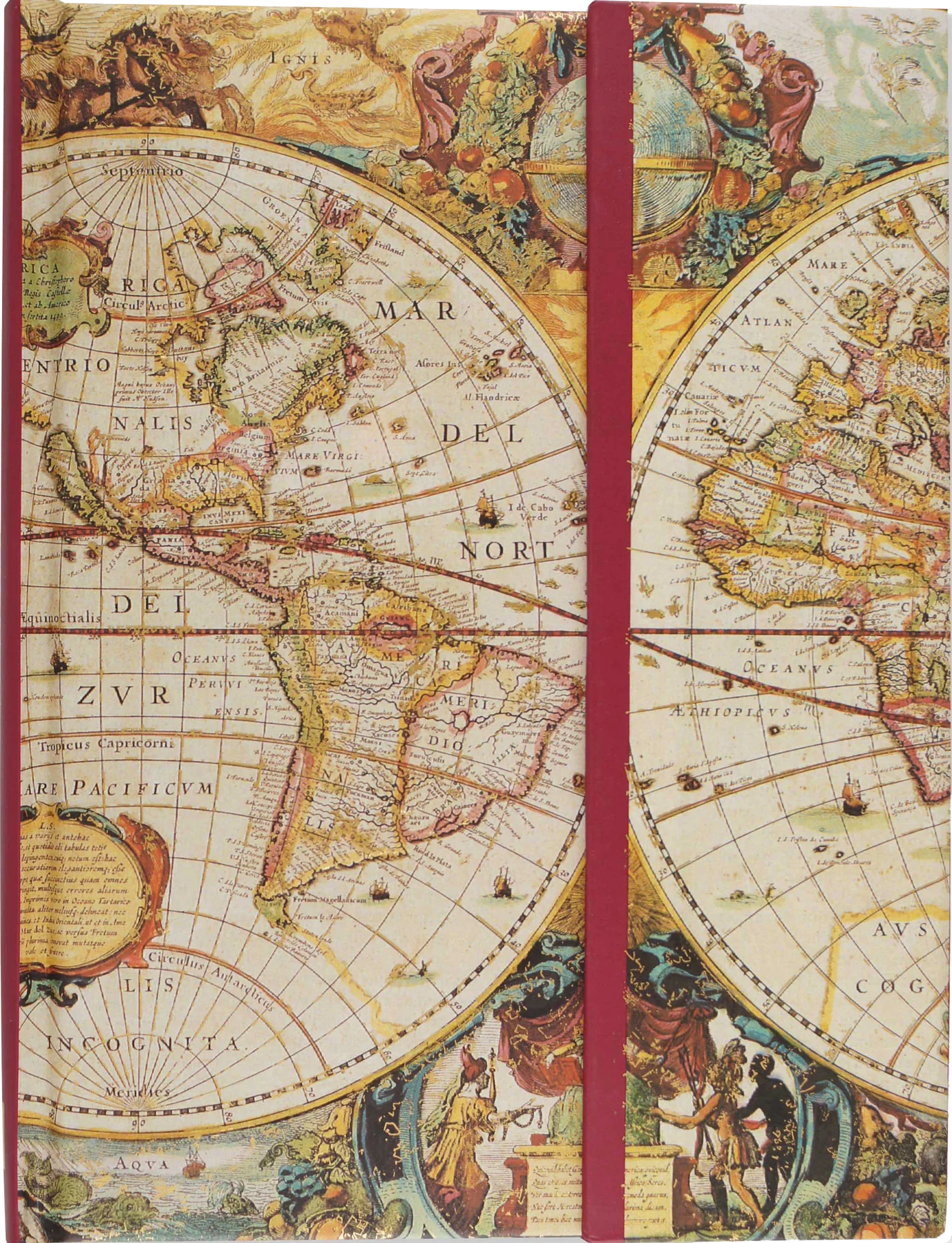 Notitieboek - Magnetic journal - Old world - 16x21cm