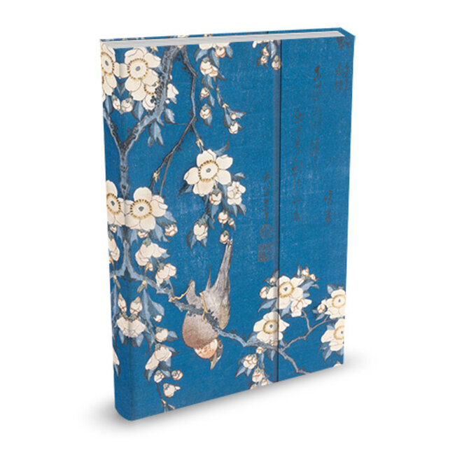Peter Pauper Press Notitieboek - Magnetic journal - Bullfinch & cherry tree - 16x21cm