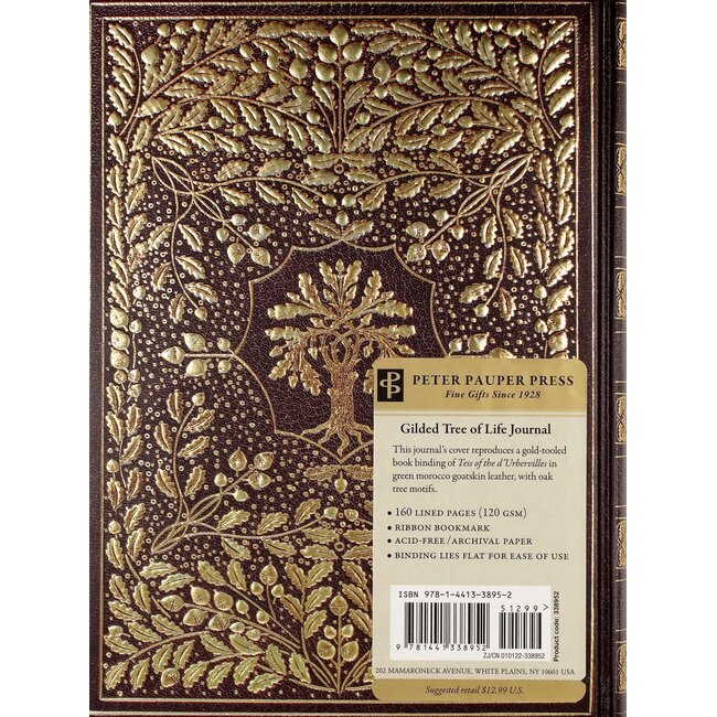 Peter Pauper Press Notitieboek - Bookbound journal - Gilded tree of life - 16x21cm
