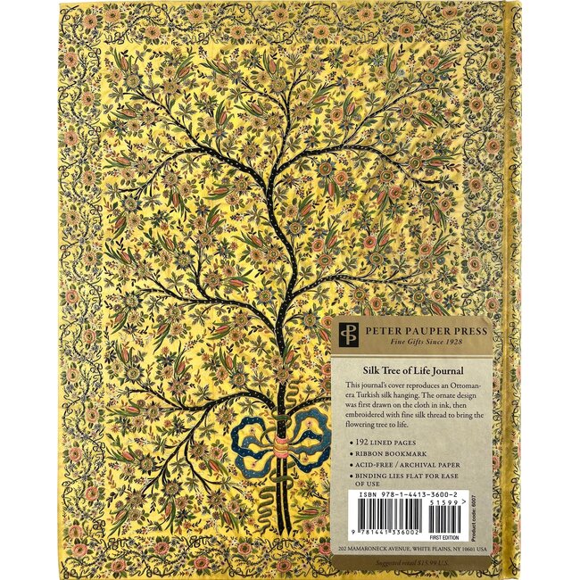 Peter Pauper Press Notitieboek - Oversize journal - Silk tree of life - 18x23cm