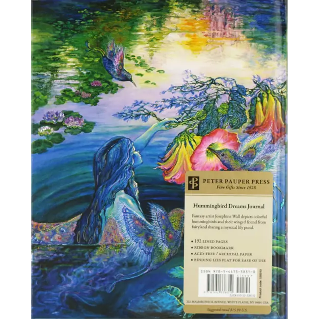 Peter Pauper Press Notitieboek - Oversize journal - Hummingbird garden - 18x23cm