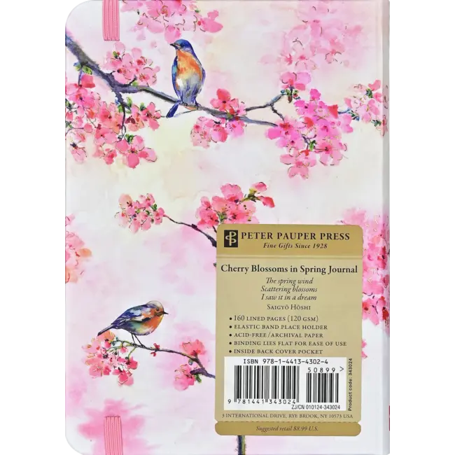Peter Pauper Press Notitieboek - Compact journal - Blossoms in spring - 13x18cm