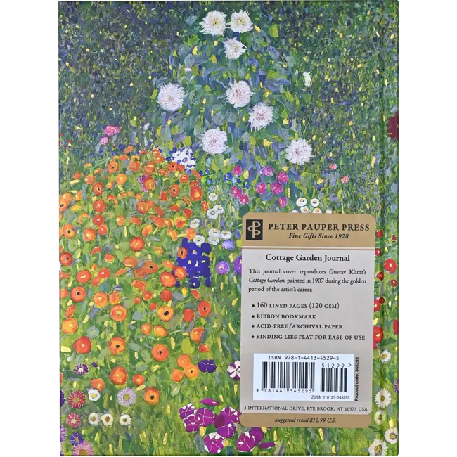 Peter Pauper Press Notitieboek - Bookbound journal - Cottage garden - 16x21cm
