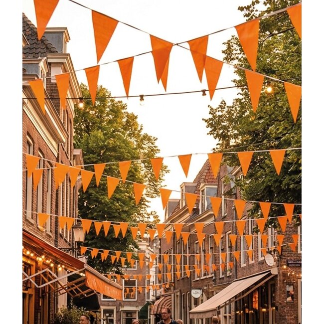 Paperdreams Vlaggenlijn - Oranje - 30m