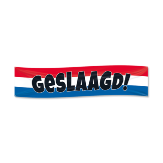 Paperdreams Banner - Geslaagd - Rood, wit, blauw - 40x180cm