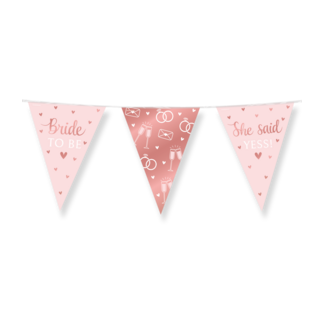 Paperdreams Vlaggenlijn - Bride to be - She says yes - 10m