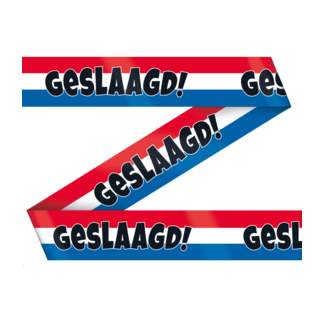 Paperdreams Markeerlint - Geslaagd - Rood, wit, blauw - 10m