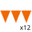 Folat Set - Vlaggenlijnen - Oranje - 12 x 10m