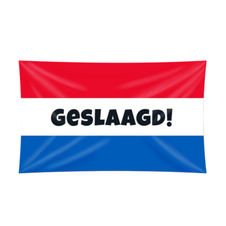 Paper Dreams Vlag - Geslaagd - Rood, wit, blauw - 150x90cm