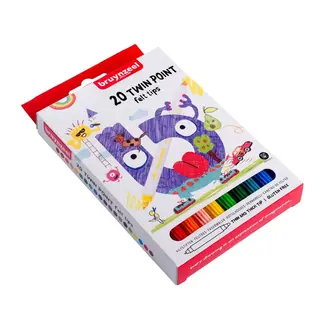 Bruynzeel Stiften - Twin point - Dun & dikke punt - 20st.
