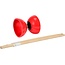 Twisk Diabolo - Rubber kegel - Houten stokken - Willekeurig geleverd - 1st.