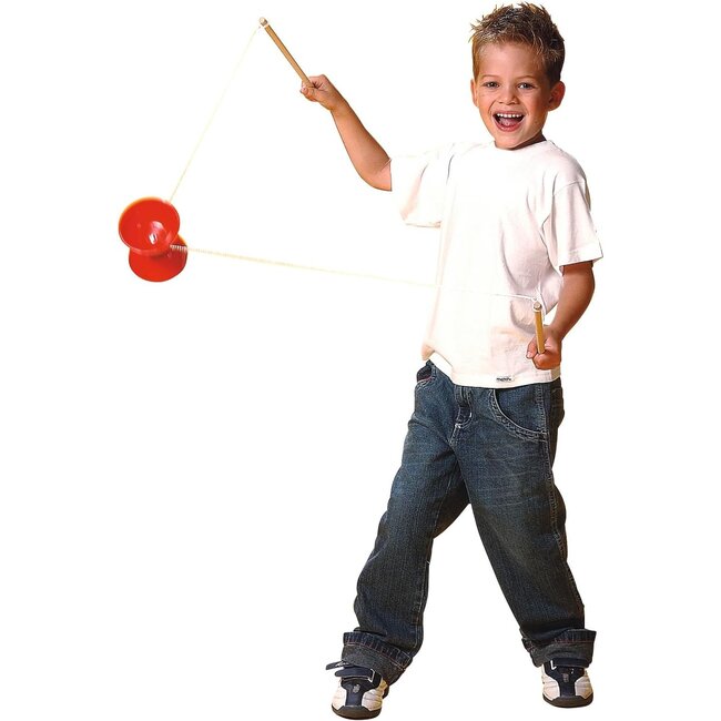 Twisk Diabolo - Rubber kegel - Houten stokken - Willekeurig geleverd - 1st.