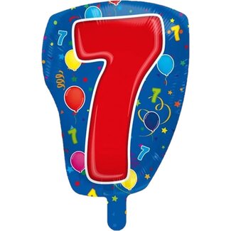 Folat Folieballon - 7 - Shape - 56cm - zonder vulling*