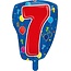 Folat Folieballon - 7 - Shape - 56cm - zonder vulling*