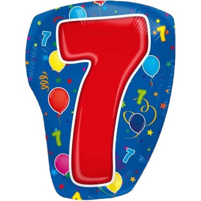Folat Folieballon - 7 - Shape - 56cm - zonder vulling*