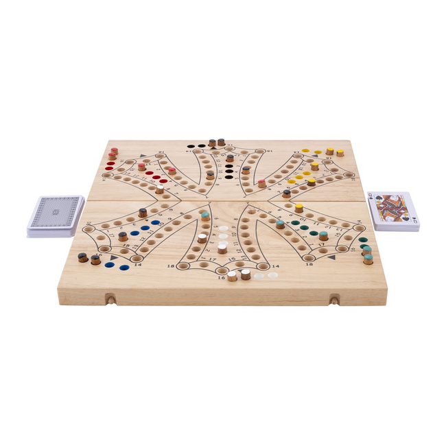 Engelhart Toc - Keezen - Bordspel - 6 spelers - Opklapbaar- Hout