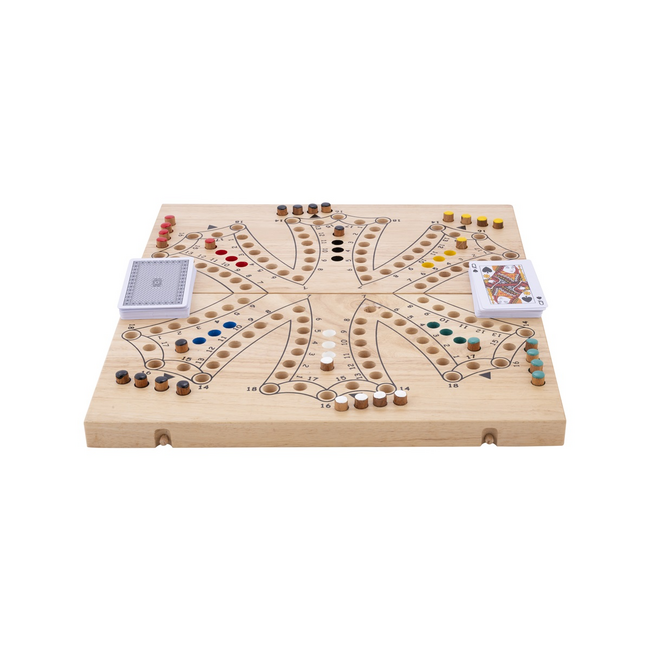 Engelhart Toc - Keezen - Bordspel - 6 spelers - Opklapbaar- Hout