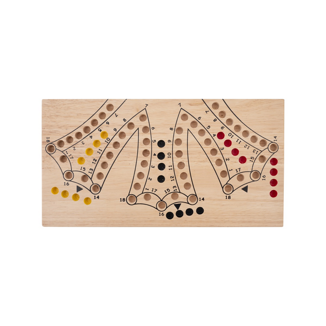 Engelhart Toc - Keezen - Bordspel - 6 spelers - Opklapbaar- Hout