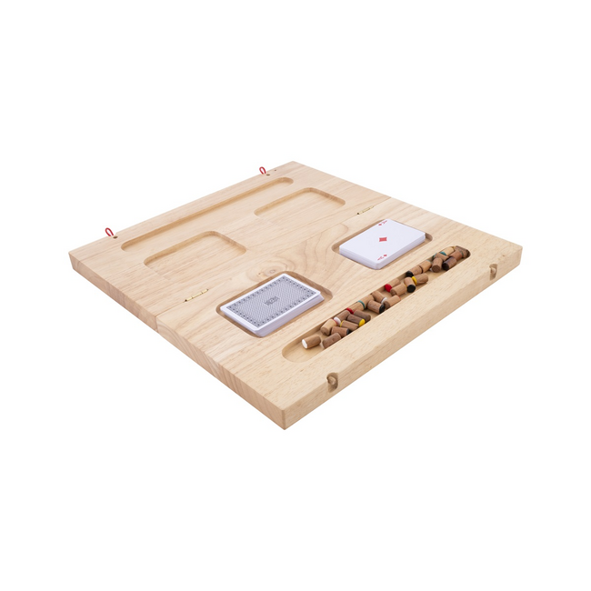 Engelhart Toc - Keezen - Bordspel - 6 spelers - Opklapbaar- Hout