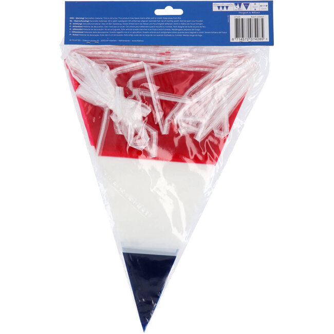 Folat Vlaggenlijn - Nederland - Rood wit blauw - 10m