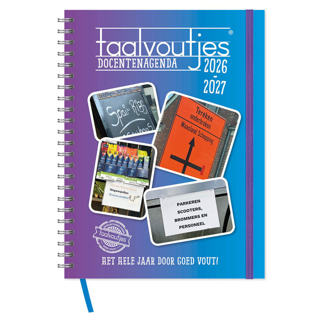 Comello Agenda - 2027 - Docentenagenda - Taalvoutjes - A5 - 14,8x21cm