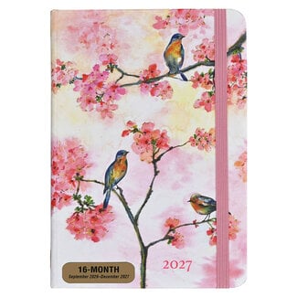 Comello Agenda - 2027 - Compact - 16 maanden - Kersenbloesem - 12,7x17,8cm