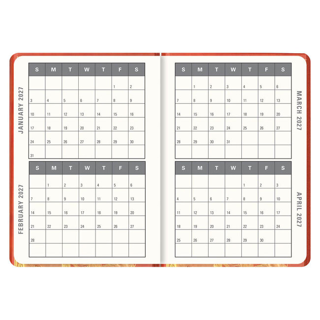 Comello Agenda - 2027 - Compact - 16 maanden - Oranje elfje - 12,7x17,8cm