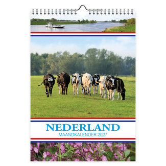 Comello Maand kalender - 2027 - Koeien - 23,5x33,5cm