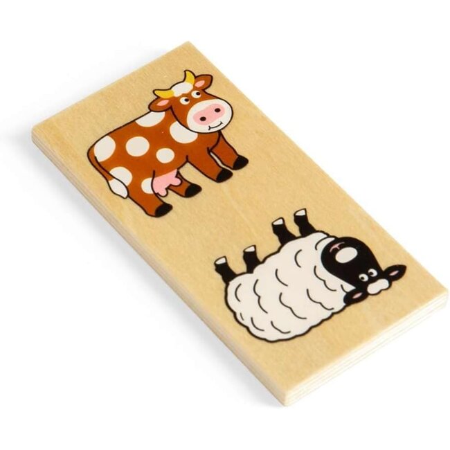BigJigs Spel - Domino - Boerderij