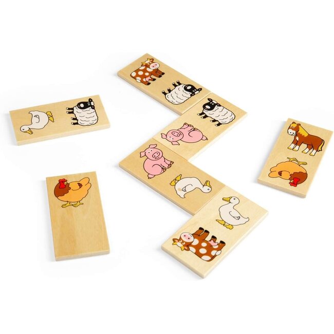 BigJigs Spel - Domino - Boerderij