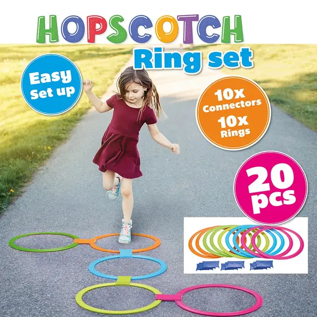 Edugro Sport & spel ringen - 10 ringen & 10 verbindingsstukken