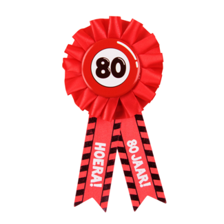 Paper Dreams Rozet - 80 jaar - Verkeersbord