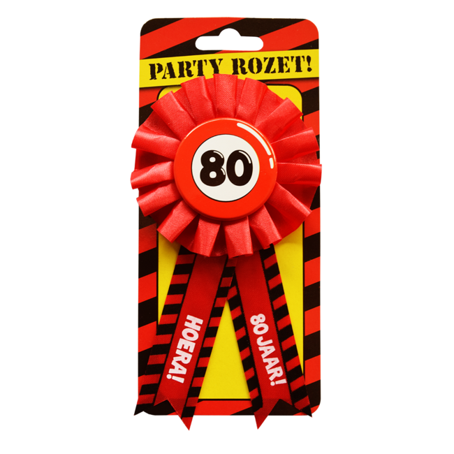 Paper Dreams Rozet - 80 jaar - Verkeersbord