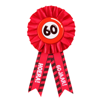 Paper Dreams Rozet - 60 jaar - Verkeersbord