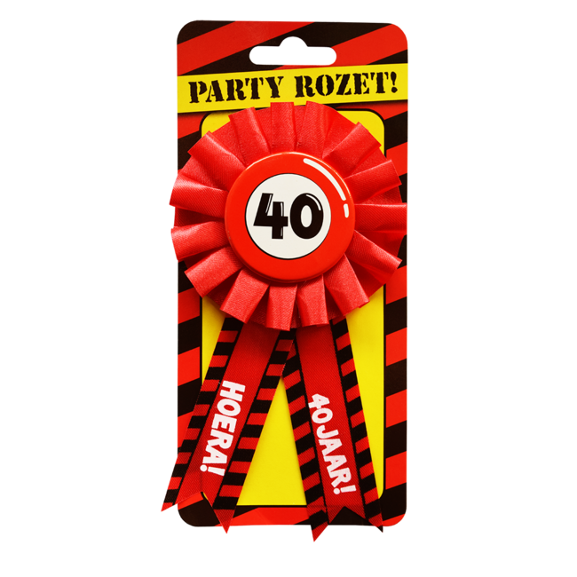 Paper Dreams Rozet - 40 jaar - Verkeersbord