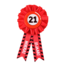 Paper Dreams Rozet - 21 jaar - Verkeersbord
