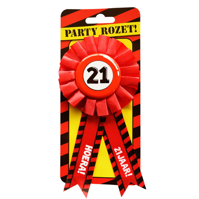 Paper Dreams Rozet - 21 jaar - Verkeersbord