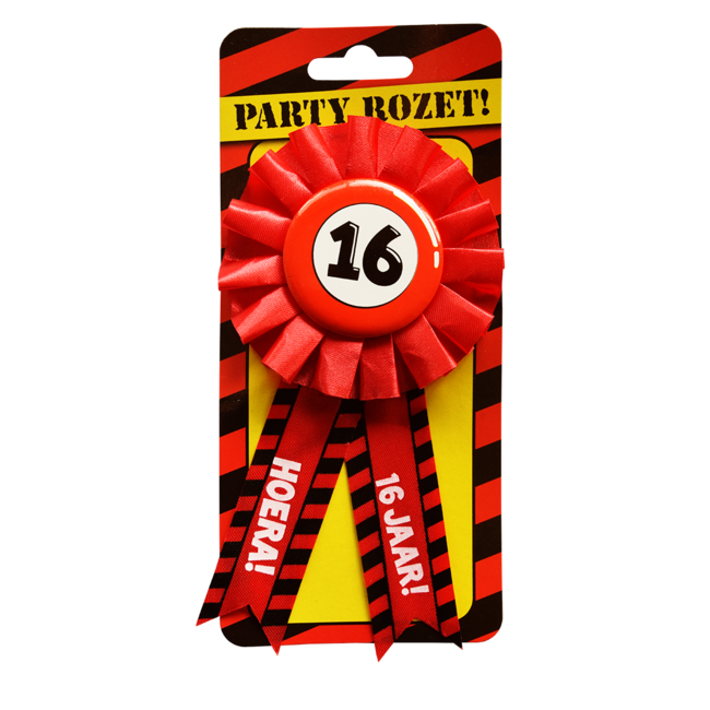 Paper Dreams Rozet - 16 jaar - Verkeersbord