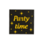 Paper Dreams Servetten - Party time - Goud, zwart - 33x33cm - 16st.