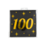 Paper Dreams Servetten - 100 jaar - Goud, zwart- 33x33 cm - 16st.