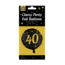 Paper Dreams Folieballon - 40 jaar - Zwart / goud - 46cm - Zonder vulling