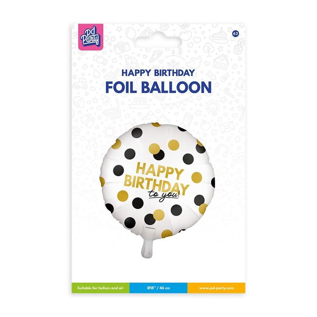 Paper Dreams Folieballon - Happy Birthday to you! - 46cm