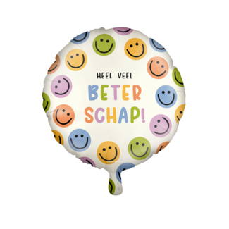 Paper Dreams Folieballon - Heel veel beterschap - Smileys - 46cm