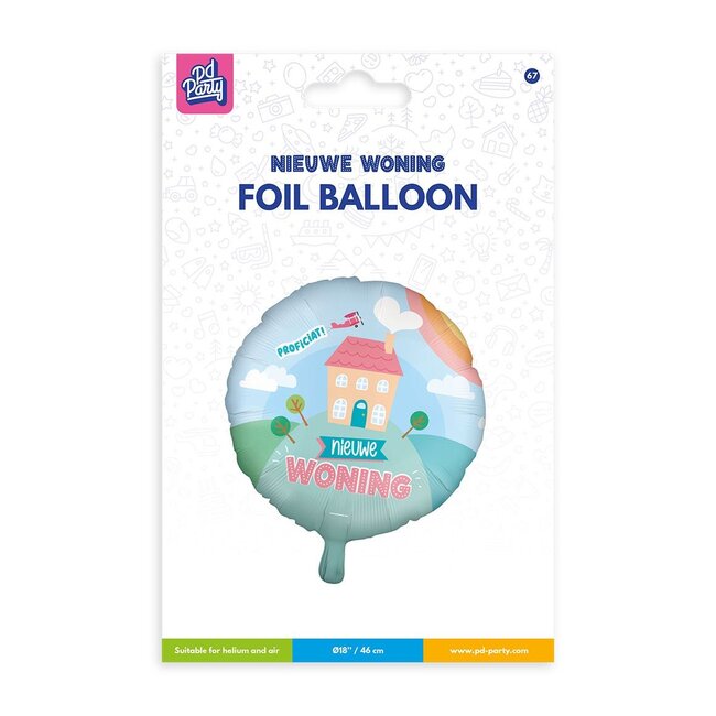 Paper Dreams Folieballon - Proficiat, nieuwe woning - 46cm