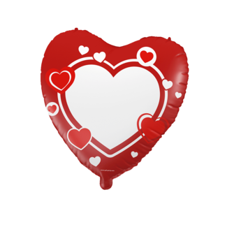 Paper Dreams Folieballon - Hart - Rood - Beschrijfbaar - 46cm