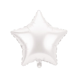 Paper Dreams Folieballon - Ster - wit - 46cm