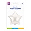 Paper Dreams Folieballon - Ster - wit - 46cm
